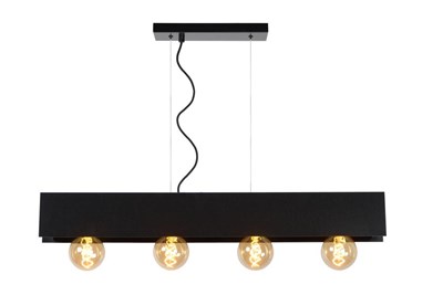 Lucide SURTUS - Pendant light - 4xE27 - Black