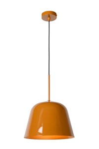 Lucide MISHA - Hanglamp - Ø 31 cm - 1xE27 - Okergeel aan 4
