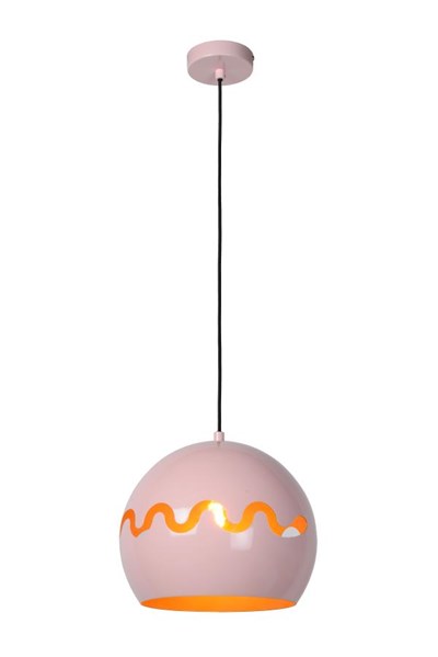 Lucide CORENTIN - Pendant light Children - Ø 28 cm - 1xE27 - Pink