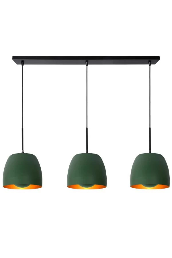 Lucide NOLAN - Hanglamp - 3xE27 - Groen - aan 3
