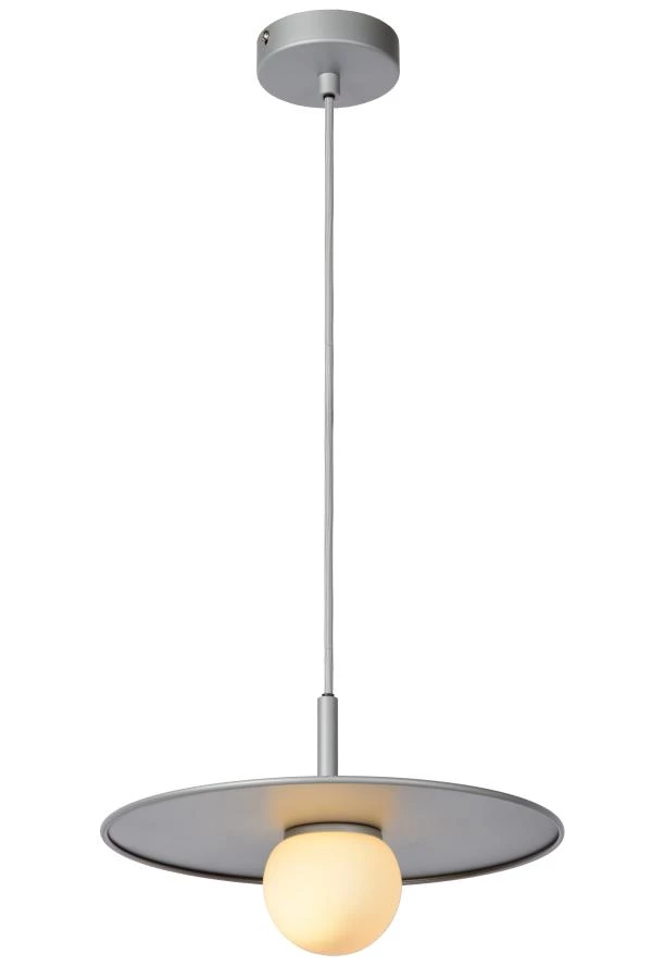 Lucide TOPHER - Hanglamp - Ø 30 cm - 1xG9 - Mat chroom - aan 2