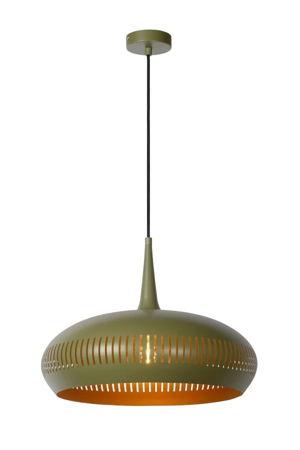 Lucide RAYCO - Hanglamp - Ø 45 cm - 1xE27 - Groen - aan 3