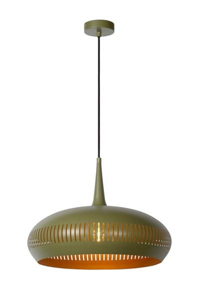 Lucide RAYCO - Lámpara colgante - Ø 45 cm - 1xE27 - Verde
