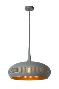 Lucide RAYCO - Hanglamp - Ø 45 cm - 1xE27 - Grijs aan 6