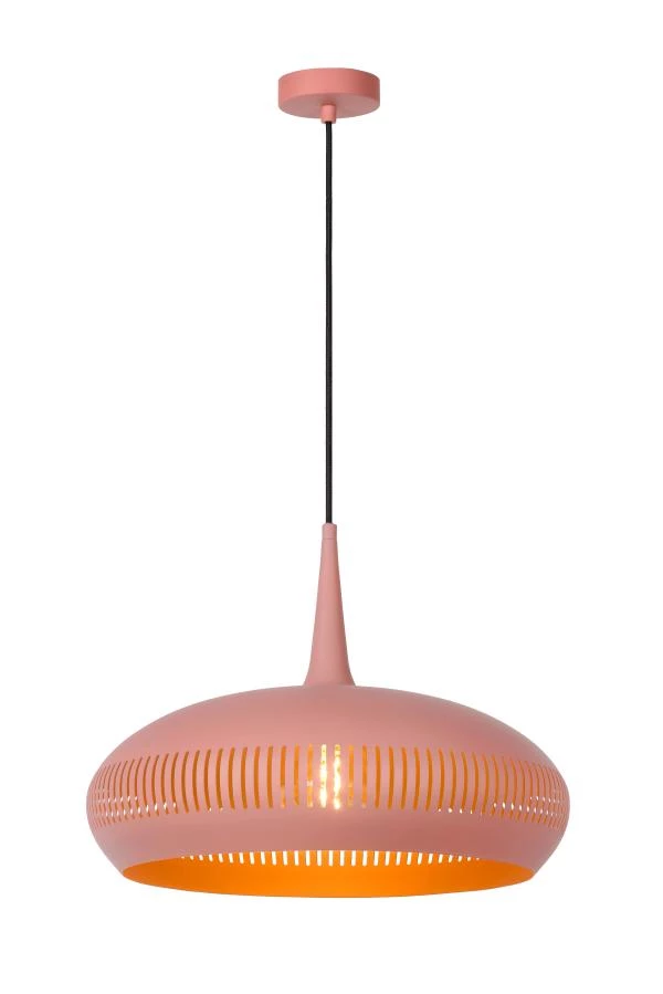 Lucide RAYCO - Hanglamp - Ø 45 cm - 1xE27 - Roze - aan 6