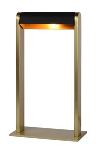 Lucide LORAS - Tafellamp - 1xG9 - Mat Goud / Messing aan 2