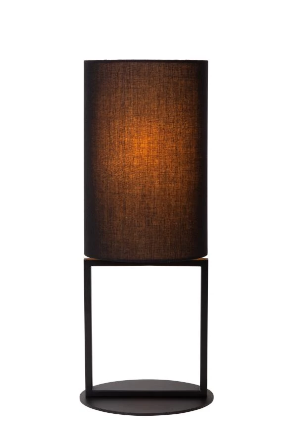 Lucide HERMAN - Lámpara de mesa - Ø 20 cm - 1xE27 - Negro - AAN