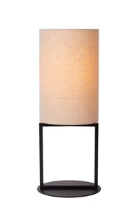 Lucide HERMAN - Lámpara de mesa - Ø 20 cm - 1xE27 - Beige AAN 8
