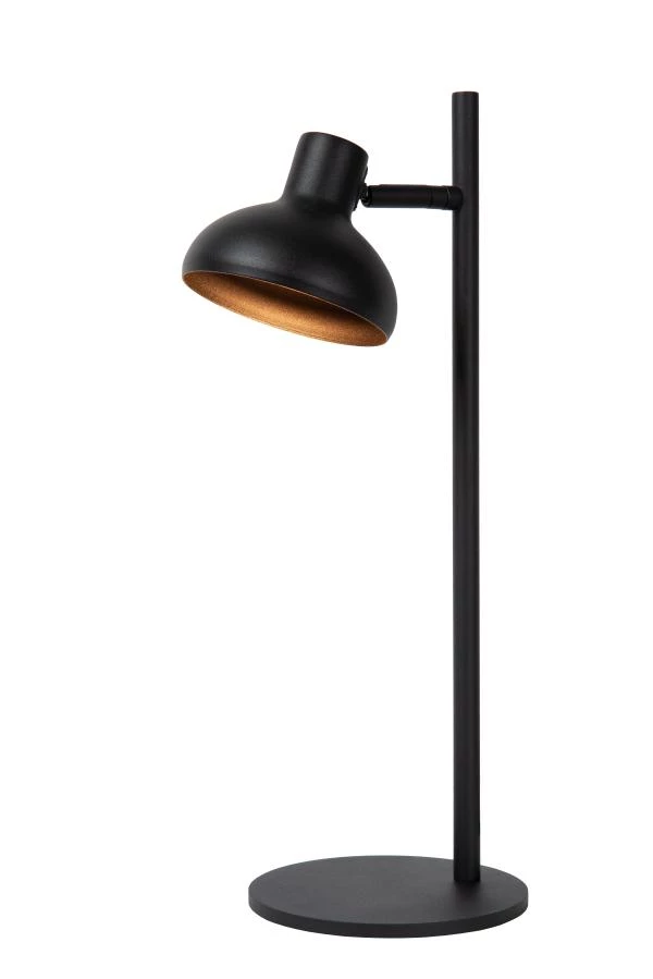 Lucide SENSAS - Tafellamp - Ø 18 cm - 1xGU10 (ES111) - Zwart - aan