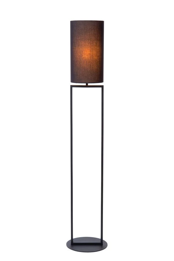Lucide HERMAN - Lámpara de suelo - Ø 26 cm - 1xE27 - Negro - AAN