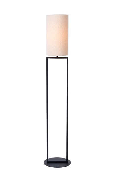 Lucide HERMAN - Lámpara de suelo - Ø 26 cm - 1xE27 - Beige