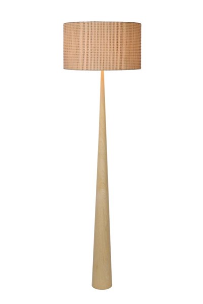 Lucide CONOS - Floor lamp - Ø 48 cm - 1xE27 - Light wood