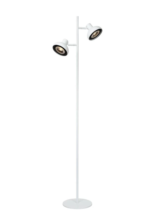 Lucide SENSAS - Floor lamp - 2xGU10 (ES111) - White - on 1