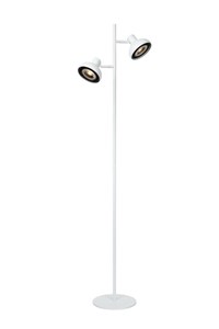 Lucide SENSAS - Vloerlamp - 2xGU10 (ES111) - Wit aan 1