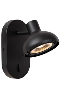 Lucide SENSAS - Lámpara de cabecera / Lámpara de pared - 1xGU10 (ES111) - Negro AAN