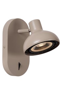 Lucide SENSAS - Wall spotlight - 1xES111 - Cream on 8