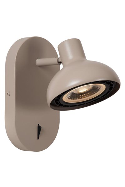 Lucide SENSAS - Bedside lamp / Wall light - 1xGU10 (ES111) - Cream