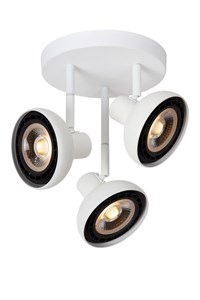 Lucide SENSAS - Spot plafond - Ø 25,8 cm - 3xGU10 (ES111) - Blanc AAN 1