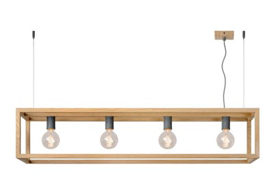 Lucide ORIS - Pendant light - 4xE27 - Natural
