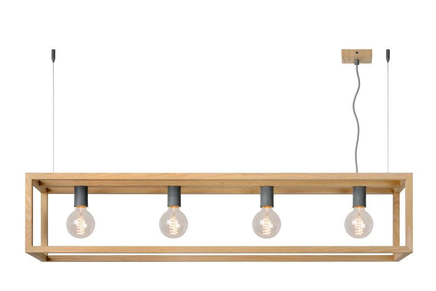 Huiswerk Missie ernstig ORIS - Pendant light - 4xE27 - Light wood