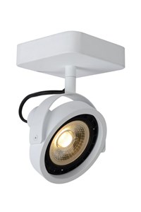 Lucide TALA LED - Deckenstrahler - LED Dim to warm - GU10 - 1x12W 2200K/3000K - Weiß EINgeschaltet 1