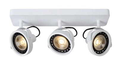 Lucide TALA LED - Spot plafond - LED Dim to warm - GU10 (ES111) - 3x12W 2200K/3000K - Blanc