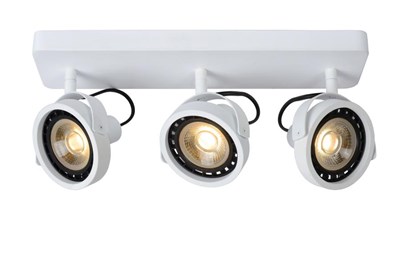 Lucide TALA LED - Ceiling spotlight - LED Dim to warm - GU10 - 3x12W 2200K/3000K - White