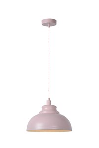 Lucide ISLA - Pendant light - Ø 29 cm - 1xE14 - Pink on 6