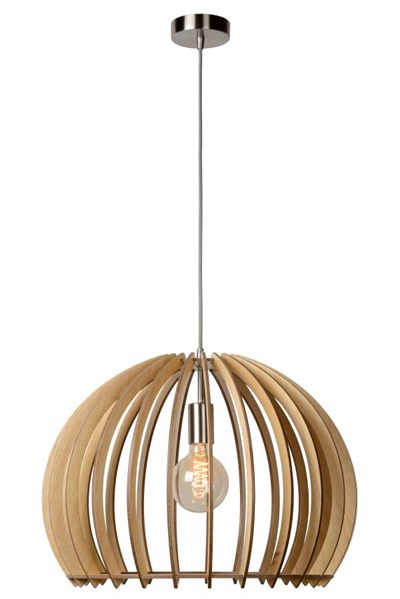 Lucide BOUNDE - Pendant light - Ø 50 cm - 1xE27 - Natural