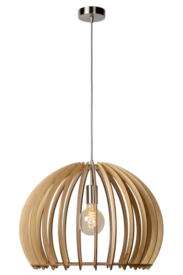 Lucide BOUNDE - Pendant light - Ø 50 cm - 1xE27 - Natural - on 6