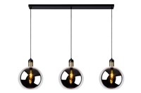 Lucide JULIUS - Pendant light - 3xE27 - Smoke Grey on 5