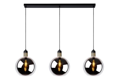 Lucide JULIUS - Pendant light - 3xE27 - Smoke Grey