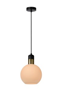 Lucide JULIUS - Pendant light - Ø 20 cm - 1xE27 - Opal on 1