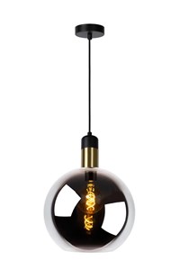 Lucide JULIUS - Pendant light - Ø 28 cm - 1xE27 - Smoke Grey on 5