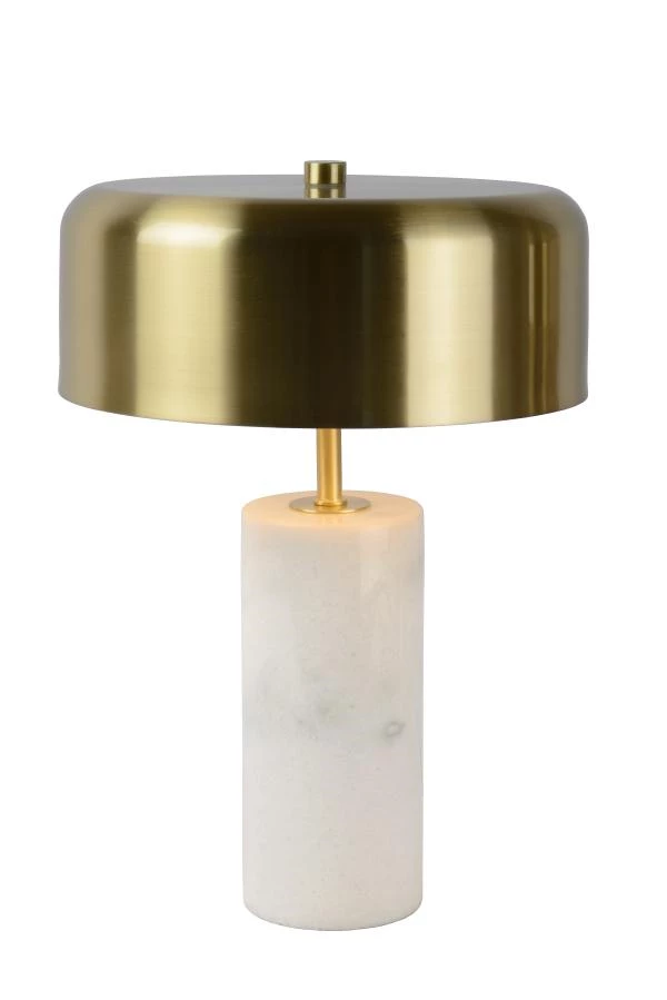 Lucide MIRASOL - Lampe de table - Ø 25 cm - 3xG9 - Blanc - allumé 1