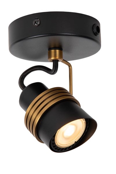 Lucide TUNDRAN - Ceiling spotlight - 1xGU10 - Black