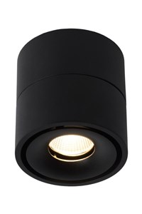 Lucide YUMIKO - Plafondspot - Ø 7,8 cm - LED Dimb. - 1x8W 2700K - Zwart aan