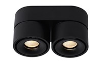 Lucide YUMIKO - Spot plafond - Ø 7,8 cm - LED Dim. - 2x10W 2700K - Noir AAN