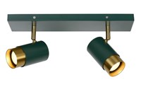 Lucide FLORIS - Ceiling spotlight - 2xGU10 - Green on 3