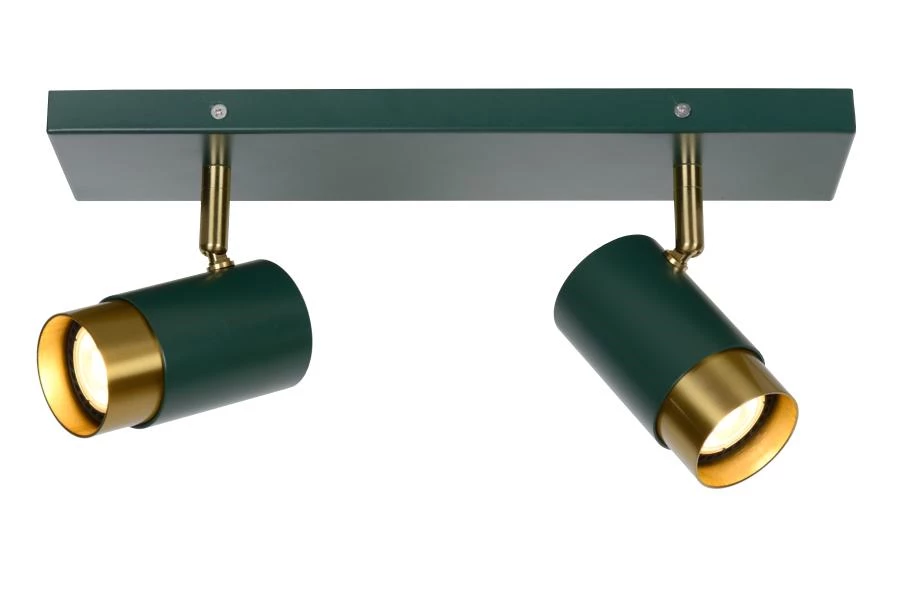 Lucide FLORIS - Ceiling spotlight - 2xGU10 - Green - on 3