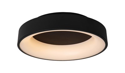 Lucide MIRAGE - Flush ceiling light - Ø 45 cm - LED Dim. - 1x33W 2700K - Black