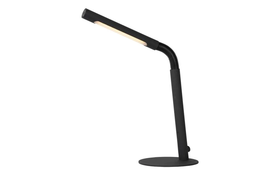 Lucide GILLY - Rechargeable Desk lamp - Battery pack/batteries - LED Dim. - 1x3W 2700K - Black - on