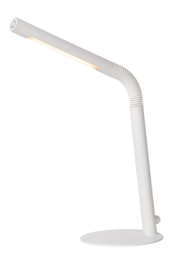 Lucide GILLY - Oplaadbare Bureaulamp - Accu/Batterij - LED Dimb. - 1x3W 2700K - Wit - aan 1