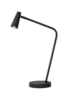Lucide STIRLING - Lampe de table Rechargeable - Batterie/Piles - LED Dim. - 1x3W 2700K - 3 StepDim - Noir AAN