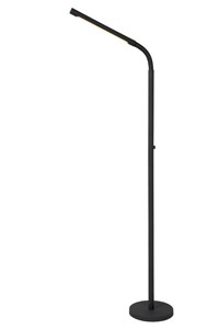 Lucide GILLY - Lampadaire / lampe de lecture Rechargeable - Batterie/Piles - LED Dim. - 1x3W 2700K - Noir AAN