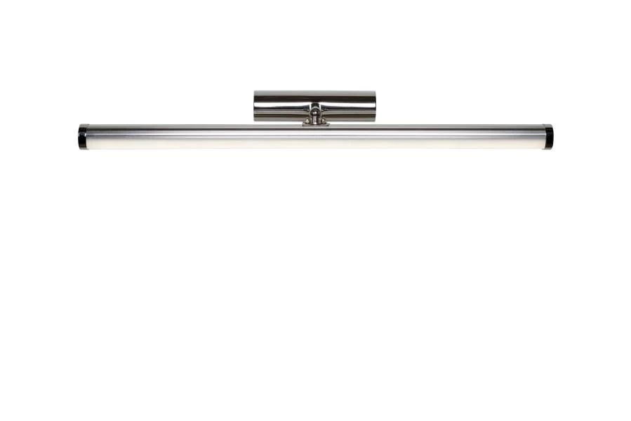 Lucide BELPA-LED - Spiegelleuchte Badezimmer - LED - 1x10W 4000K - IP44 - Chrom - EINgeschaltet 1