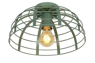 Lucide ELODIE - Flush ceiling light - Ø 30 cm - 1xE27 - Turquoise
