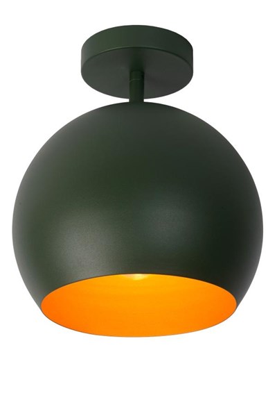 Lucide BINK - Flush ceiling light - Ø 24,5 cm - 1xE27 - Green