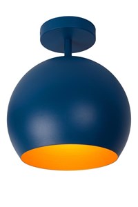 Lucide BINK - Plafonnière - Ø 24,5 cm - 1xE27 - Blauw aan 5