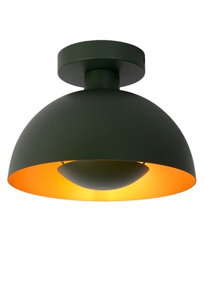 Lucide SIEMON - Flush ceiling light - Ø 25 cm - 1xE27 - Green